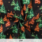 Tela estampada de pan de jengibre navideño y festivo – 100% poliéster, 150 cm de ancho