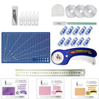 7-Piece Rotary Cutter & Quilting Tool Set – 45mm Blade, Cutting Mat, Ruler & More