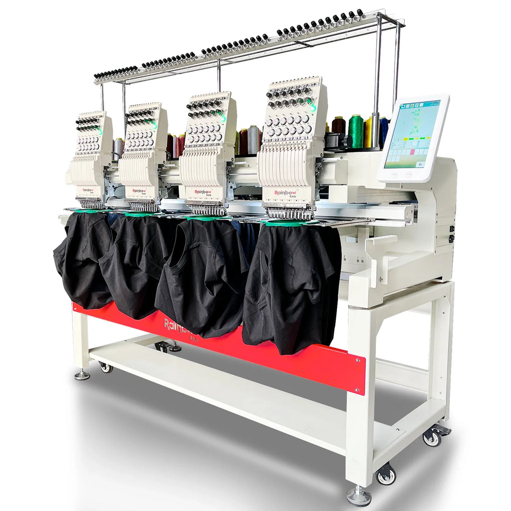 Maya RBE4040 Multi-Head Industrial Embroidery Machine – Computerized, 12 Needles