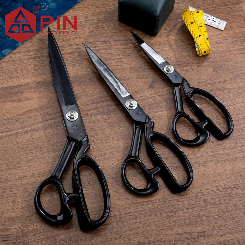 Heavy Duty Fabric & Leather Sewing Scissors Set | 8", 10" & 12" Shears