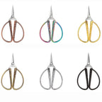 Tijeras de coser retro mini — Cortahílos de acero inoxidable vintage en 6 acabados