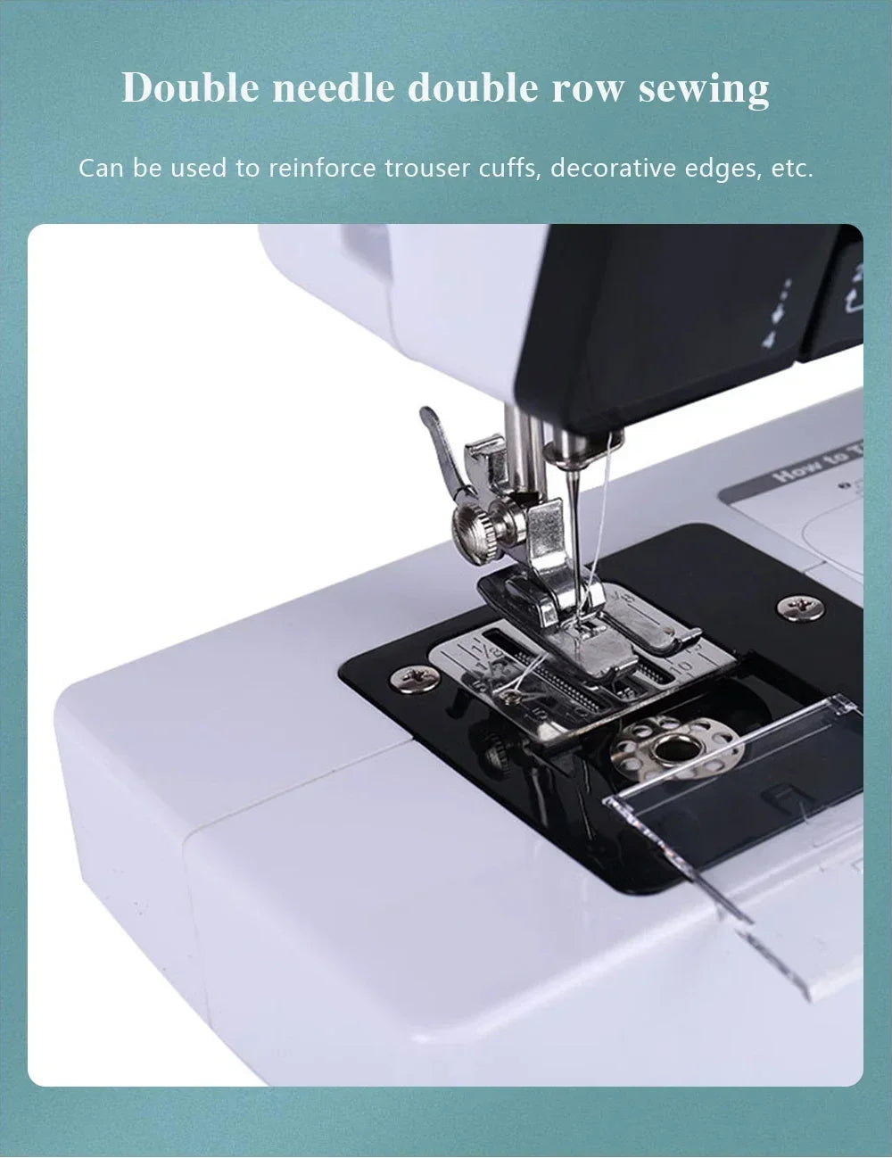38-Stitch Mini Sewing Machine – Portable, LED Light, Foot Pedal & Bundle Options