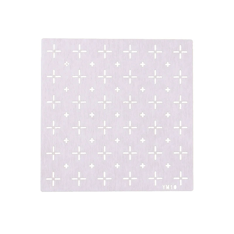 Reusable Quilting Stencils 8-Pack – PET Embroidery Pattern Templates 12cm