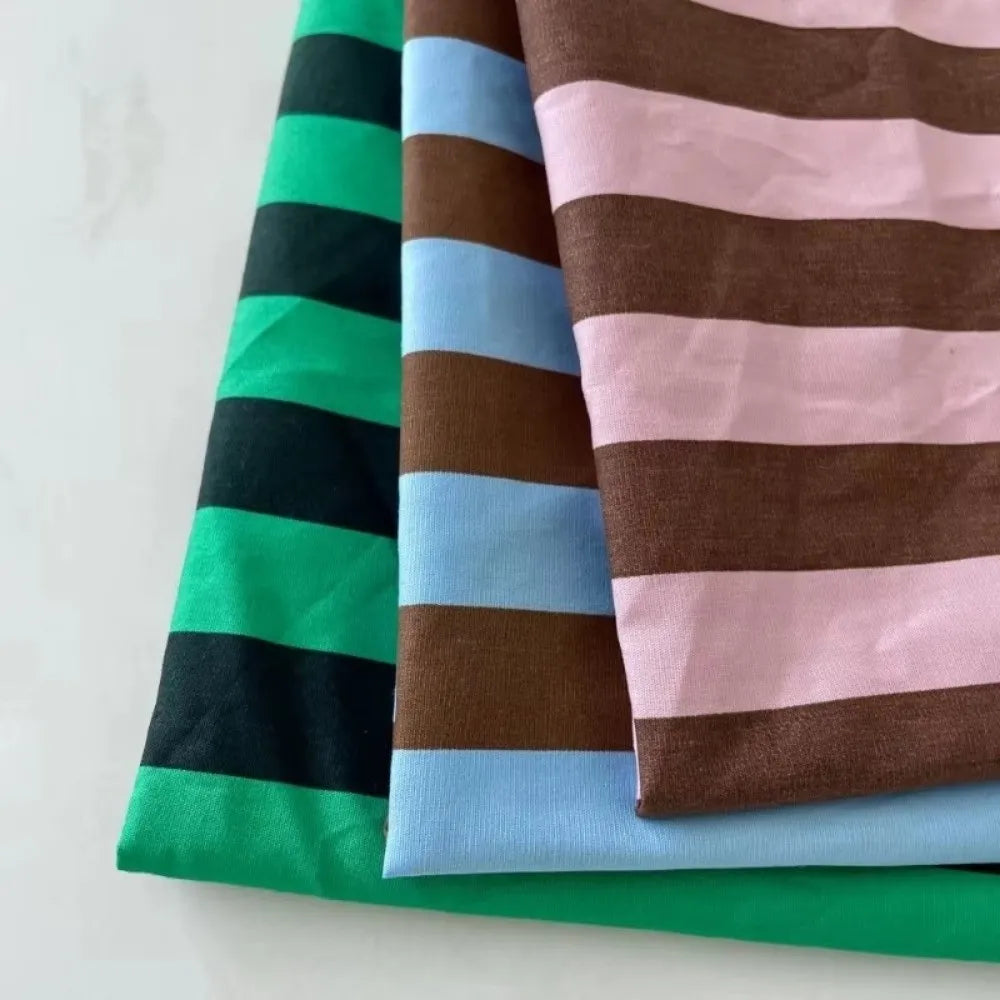 Multicolor Vertical Stripes Fabric – 150x100cm, Quick-Dry & Breathable for Dresses, Tablecloths & DIY