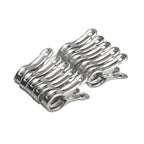 Clips utilitarios y para acolchado de acero inoxidable — Juego de 10 | Clips para ribetes de edredones, telas y toallas de playa