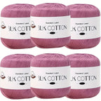 Hilo de Algodón de Seda - Hilo Fino para Ganchillo, Suéteres de Punto, Chales, Bufandas y Manualidades, Hilo Suave y Duradero 50g/unidad