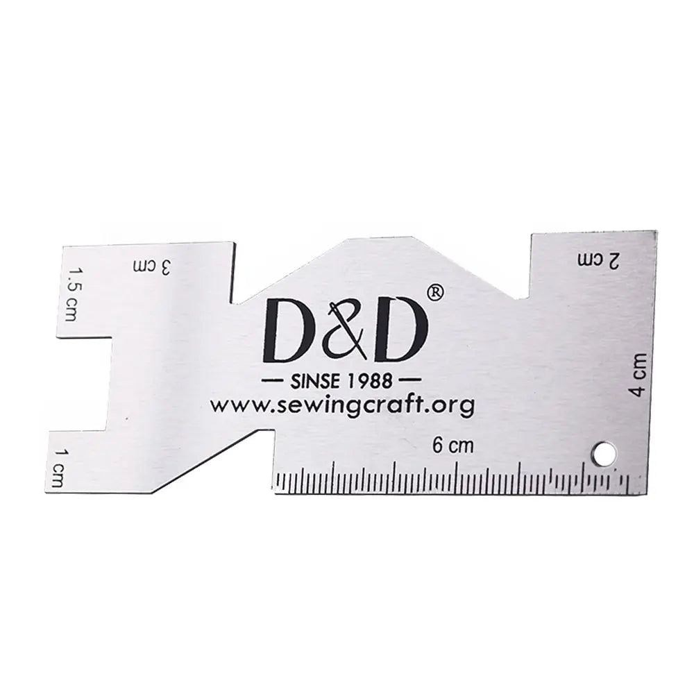 Metal Measuring Gauge Quilting Ruler High Quality Hand Sewing Templates Ruler Sewing Gauge for Patchwork Sewing Tool Accessory
