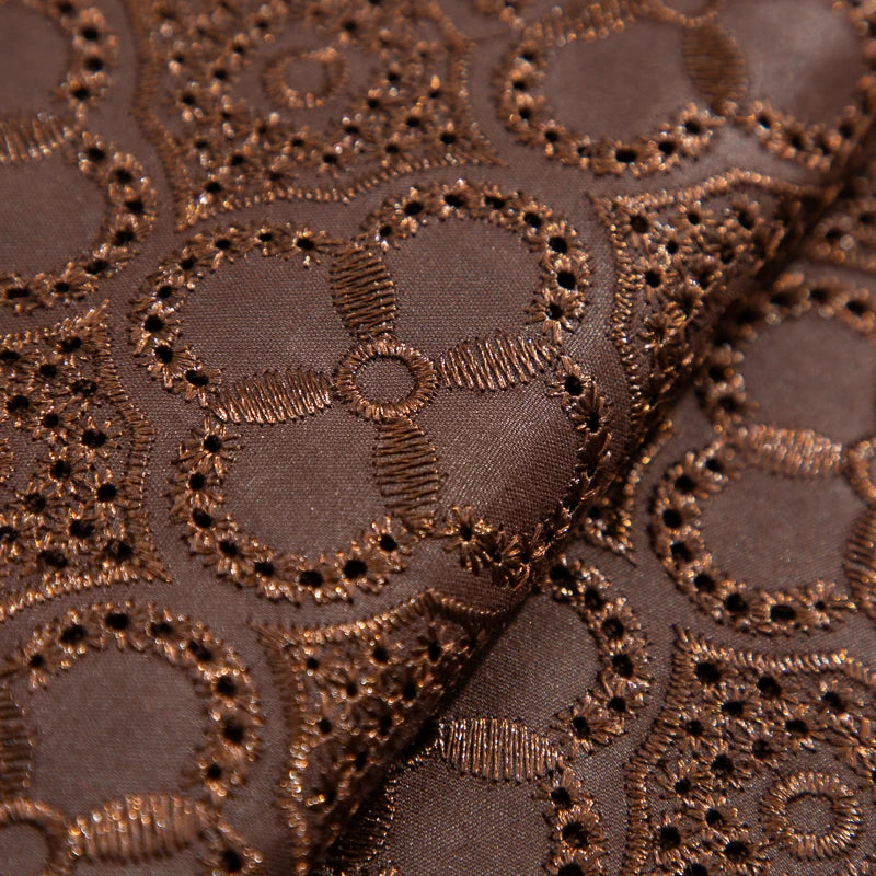 African Swiss Voile Cotton Lace Fabric – 5-Yard Piece | Embroidered Nigerian Lace