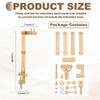 Adjustable Beechwood Table-Clamp Embroidery Stand – 28 in
