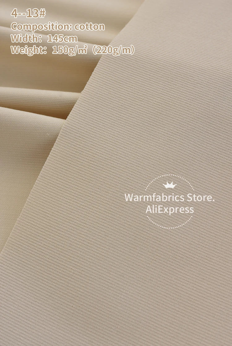 145*50cm/Pcs In Stock 21 Corduroy Fabric Cotton High Quality Plain Cotton Corduroy Fabric for Clothing