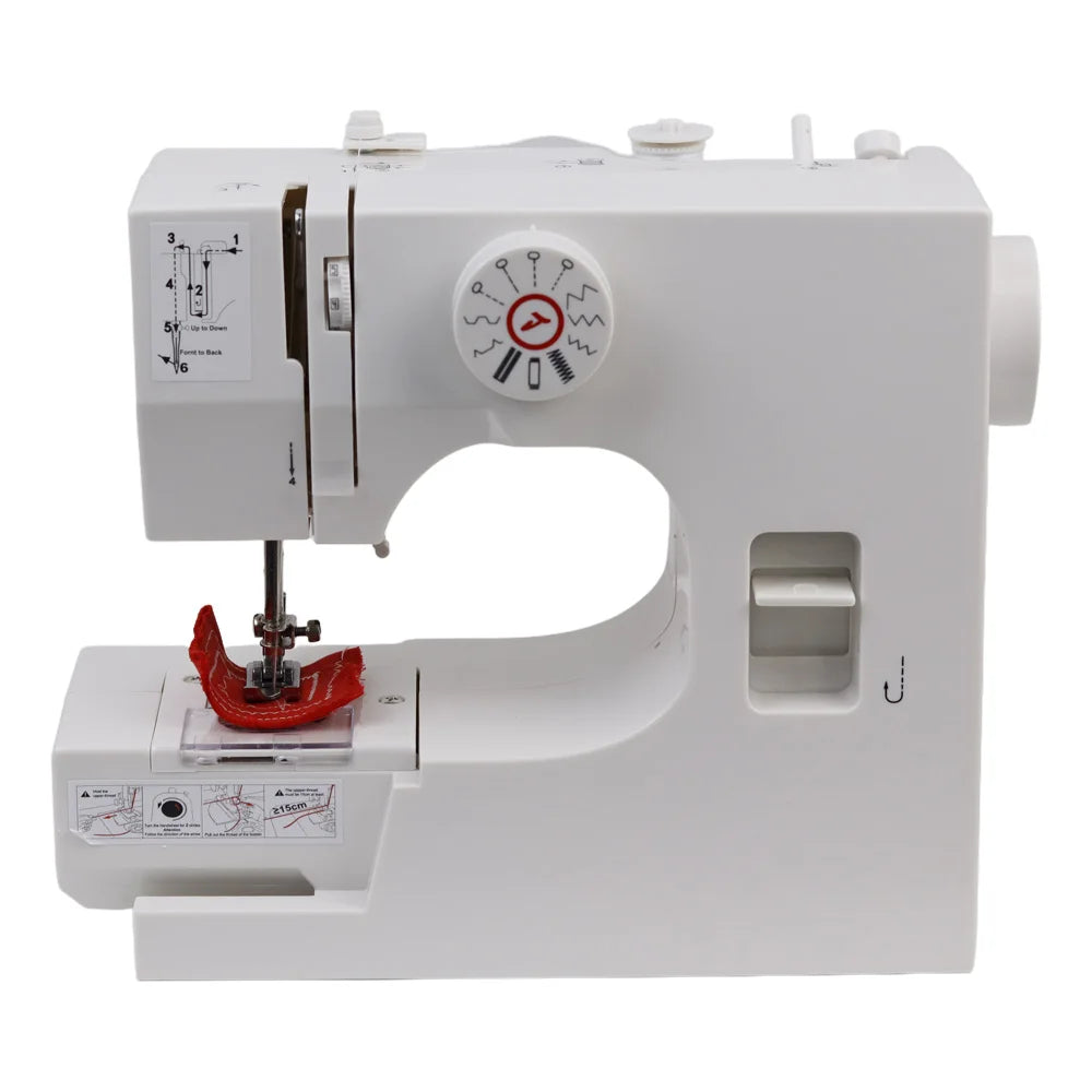 Máquina de Coser Eléctrica Semiautomática – Portátil de 12 Puntadas