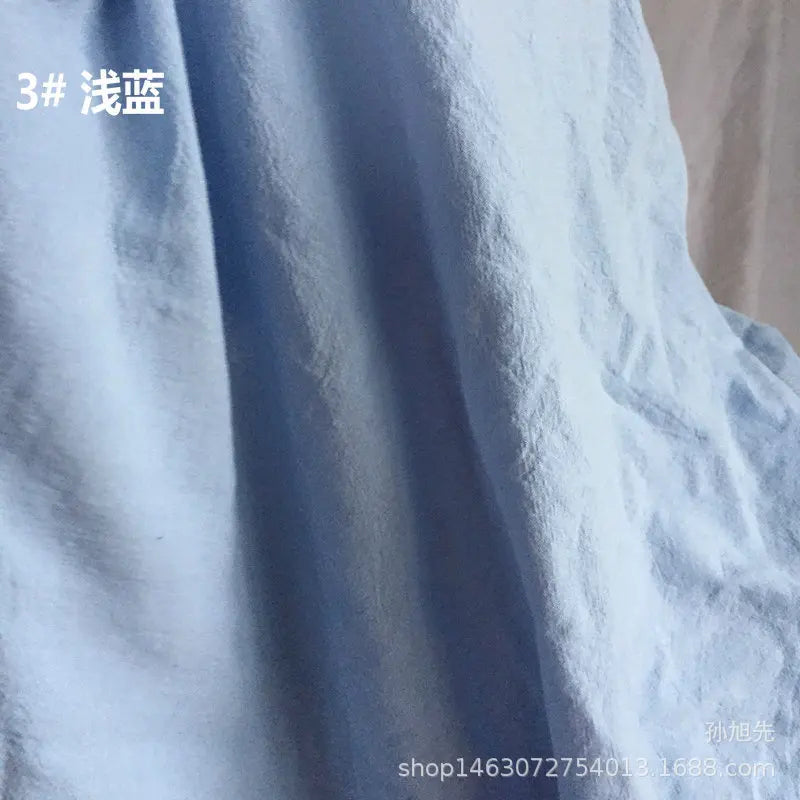 Cotton Linen Crepe Fabric – 137cm Wide | Skin-Texture Weave for Clothing, Curtains & Home Décor