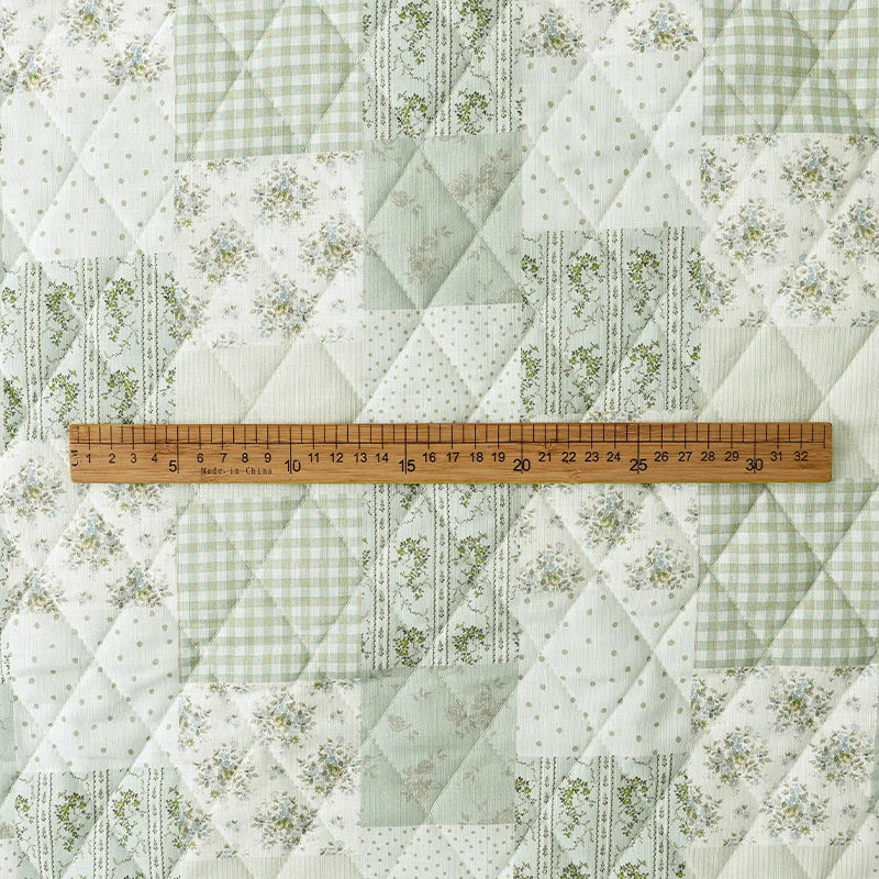 French Floral Quilted Cotton Fabric – 57" Wide, 100% Cotton | Winter Jackets, Quilts & DIY Sewing (3 Sizes)