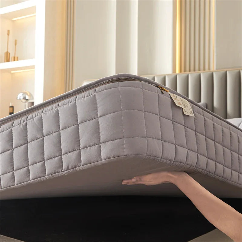 6-Sided Zippered Mattress Protector – Quilted, Multiple Sizes