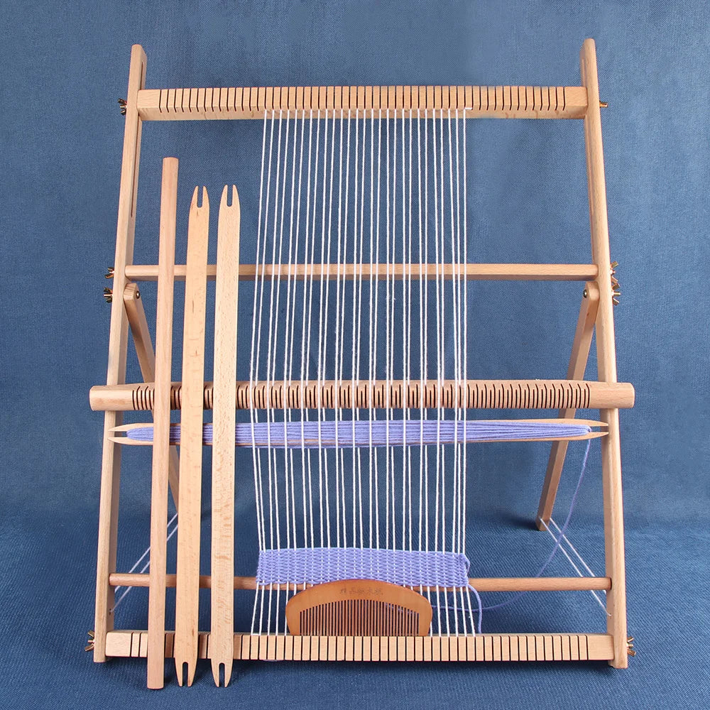 Wood DIY Weaving Loom – Beech Frame Tapestry & Carpet Knitting Tool