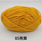 Hilo de algodón con leche de 4 cabos – 80% algodón, 20% fibra de leche | ~90 m (~98 yd) por madeja | Tejido a mano y a crochet