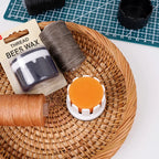 Dispensador de cera con tapa para hilo de coser – Serie Macaron (Negro)