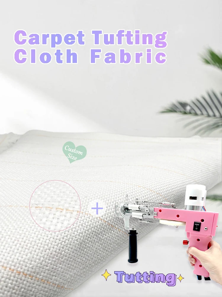 Primary Tufting Cloth Backing Fabric – 1m × 5m with 5cm Guide Lines, for Tufting Gun, Loop Pile & Cut Pile
