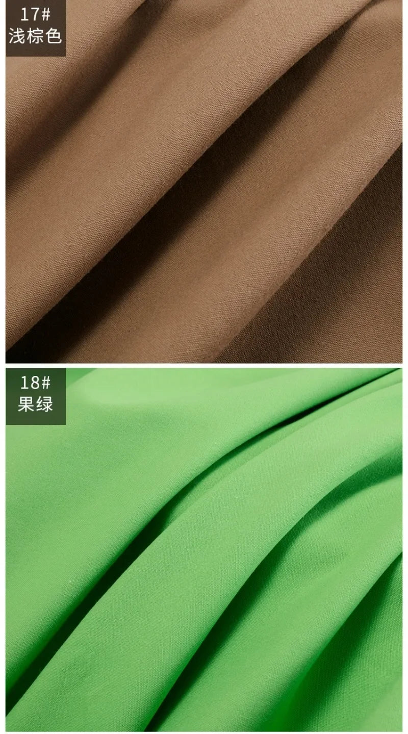 Solid Color 100% Cotton Canvas Fabric – 145cm Wide, Sold by 50cm – For Bags, Upholstery, Quilting & Home Décor