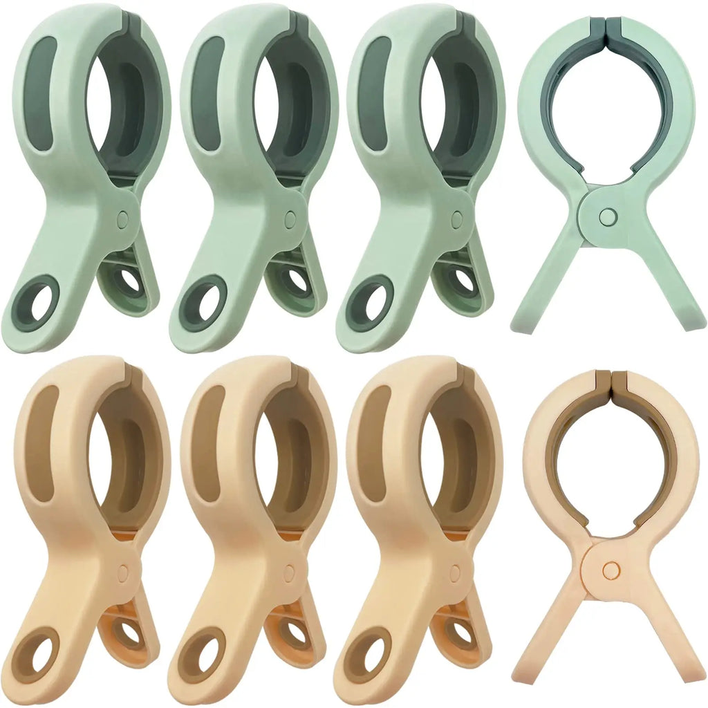 Pinzas de playa/para acolchar – Pinzas de ropa de plástico grandes, resistentes al viento y reutilizables para mantas, toallas y telas