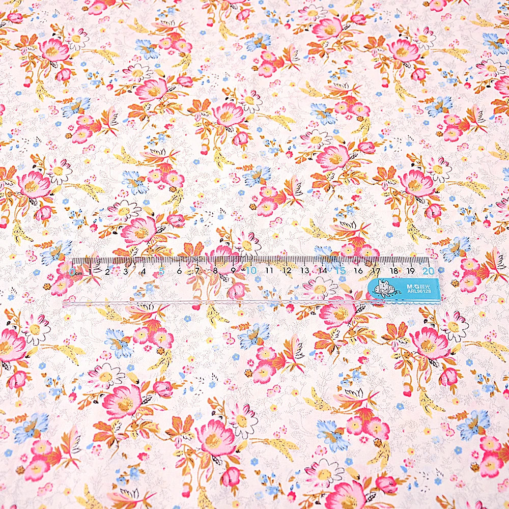 Fabric - 40 Precut Strips (6.35 X 49.78 cm) for Quilting And Sewing, 20 Floral Prints Assortment, 100% Material,