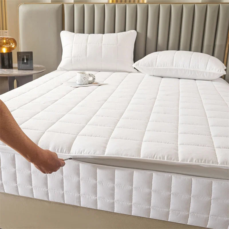 6-Sided Zippered Mattress Protector – Quilted, Multiple Sizes