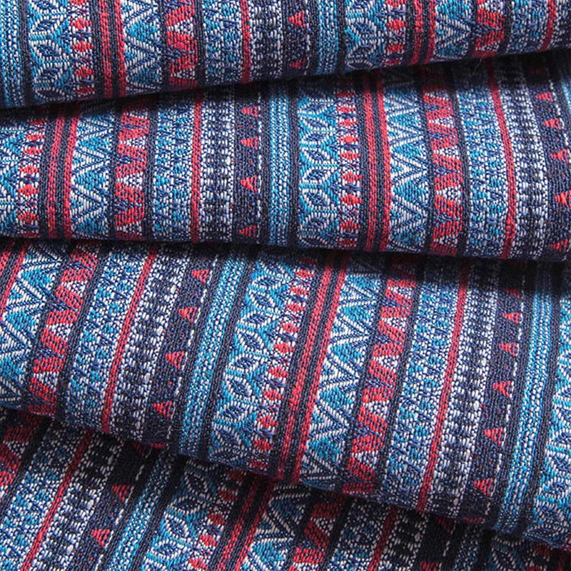 Ethnic Print Linen-Cotton Blend Fabric – Heavyweight, 150 cm Wide