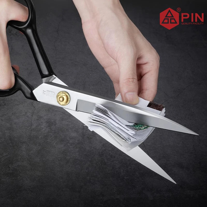 12-Inch Heavy-Duty Forged Stainless Steel Tailor Scissors – Professional Fabric Shears for Denim, Leather & Canvas