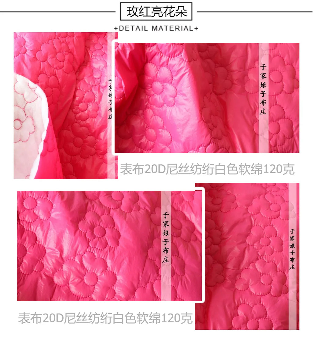 Printed Quilted Cotton Fabric – 135x50cm, Jacket Lining & Autumn Winter Sewing Fabric