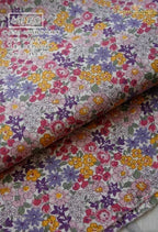 145cm Floral Cotton Poplin Fabric, 50cm Piece
