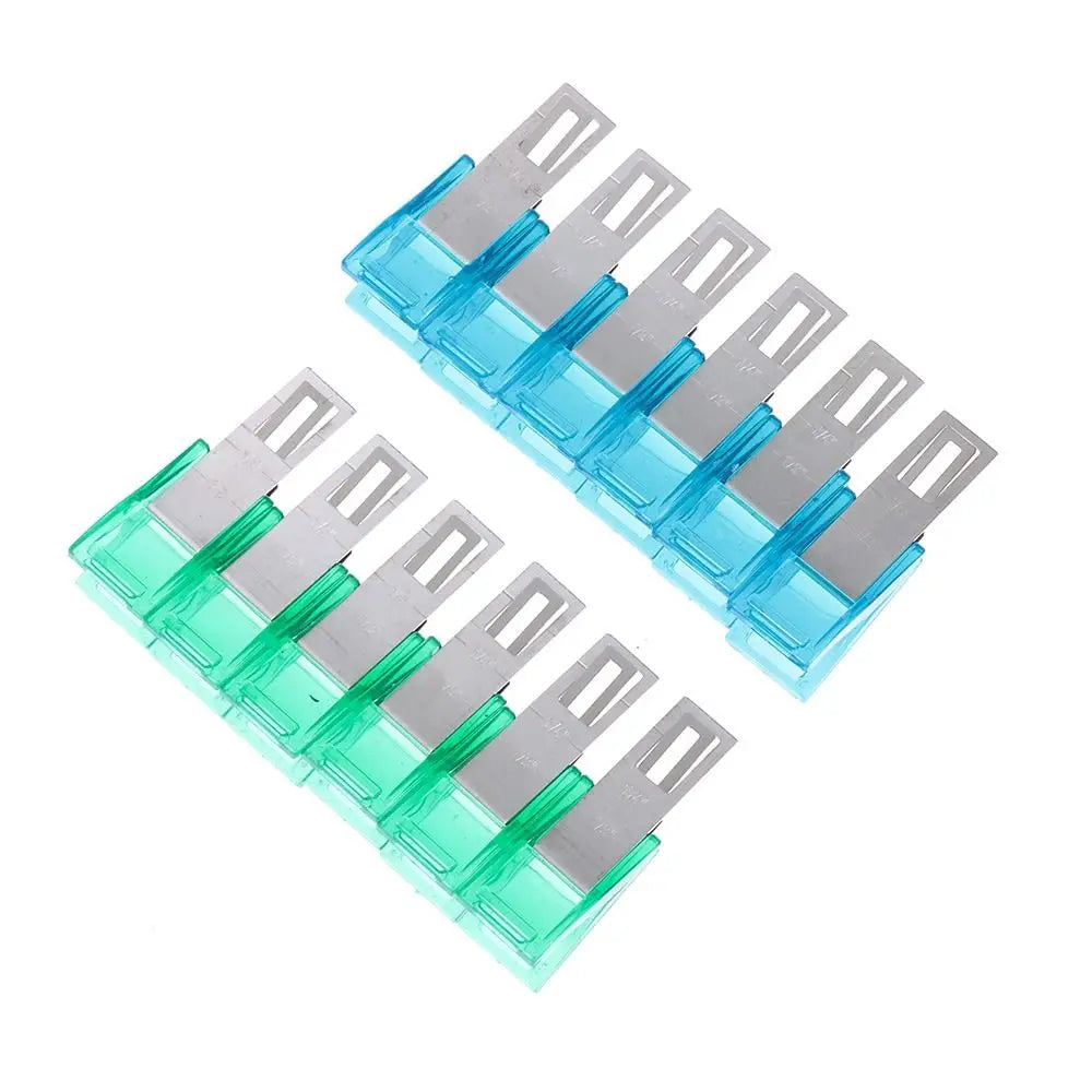 12 pinzas para coser y acolchar — Pinzas mágicas en forma de U con marcas de medición