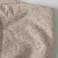 Tela de lino y algodón con estampado floral rosa – 140 cm de ancho | Corte a medida
