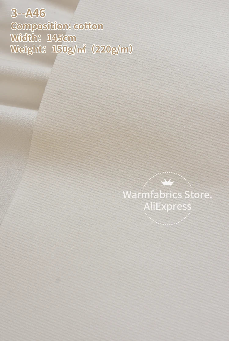 145*50cm/Pcs In Stock 21 Corduroy Fabric Cotton High Quality Plain Cotton Corduroy Fabric for Clothing