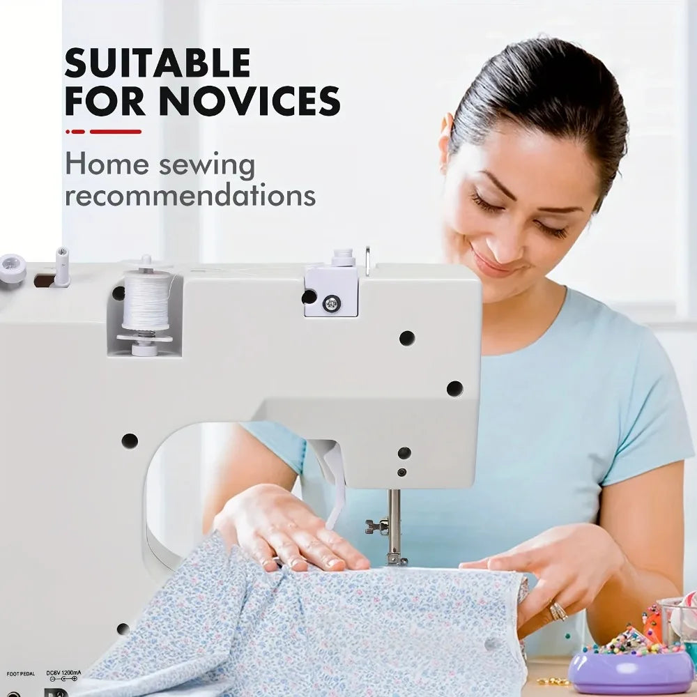 825 Semi-Auto Electric Sewing Machine – 12 Stitches, Beginner Friendly, All Fabrics