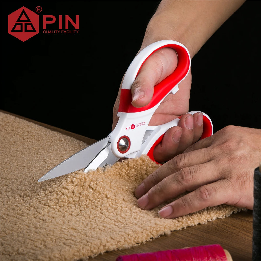 Tijeras resistentes de 20 cm - Cizallas multiusos de acero inoxidable para cuero, cuerda, tela y plástico