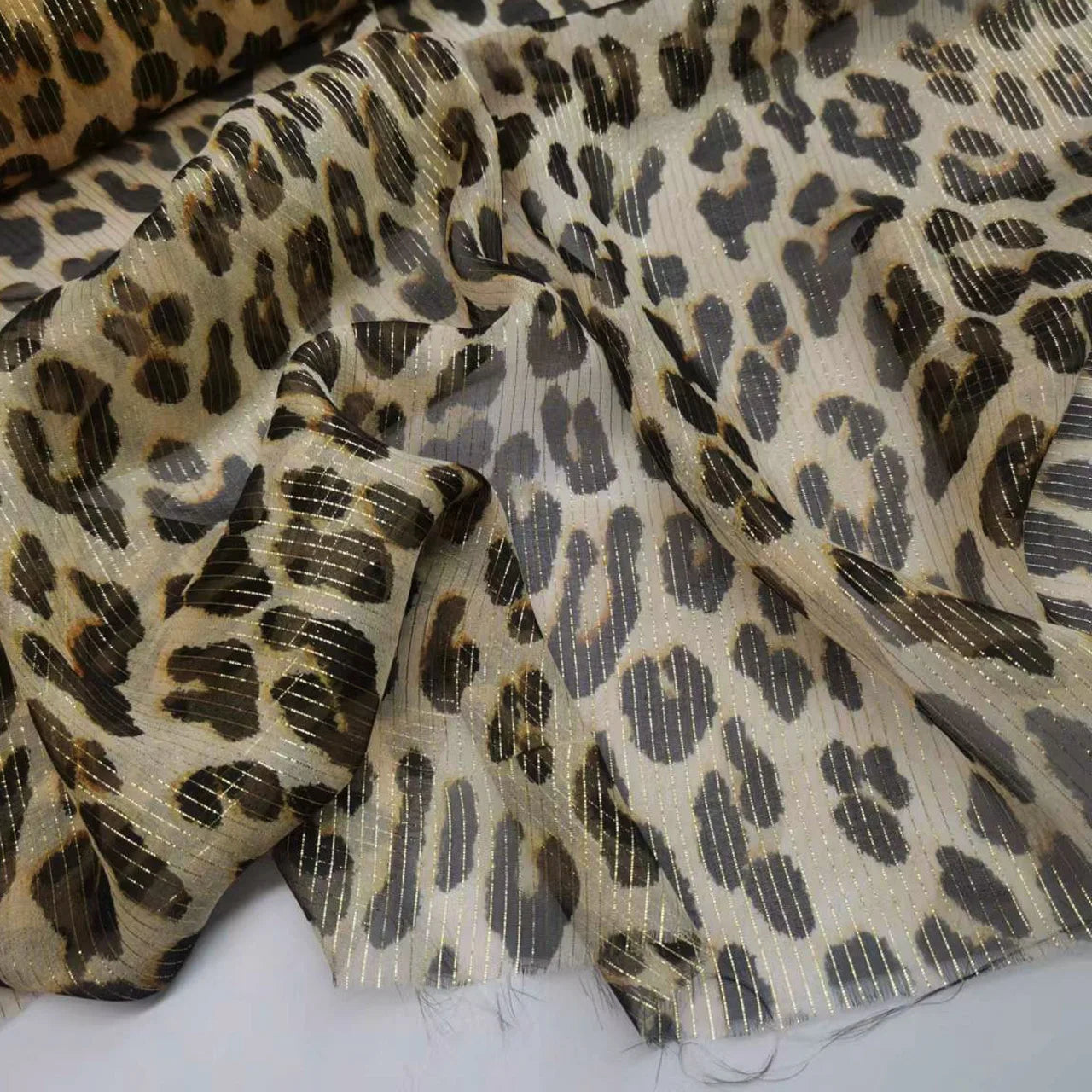 Floral Print Silk-Cotton Blend Fabric – 135cm Wide, 9-10mm | Dresses, Blouses & Luxury DIY Sewing