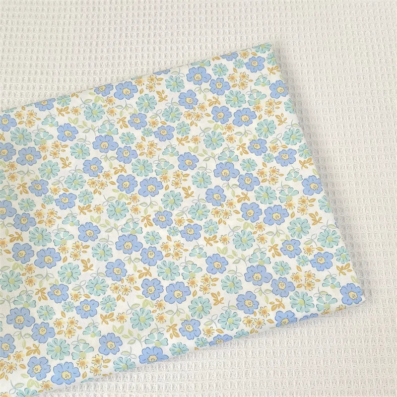 Pink & Purple Floral Cotton Twill Fabric – 140cm Wide, Printed Quilting & Sewing Cloth