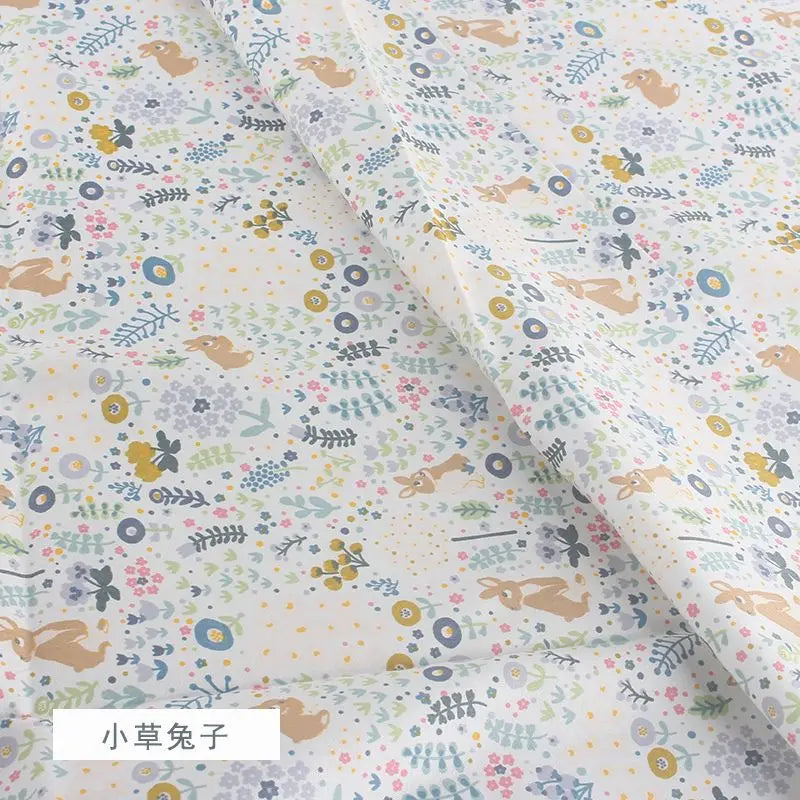 Pure Cotton AB Face Fabric – Cartoon Printed for Baby & Children's Clothing, Bedding & Quilting