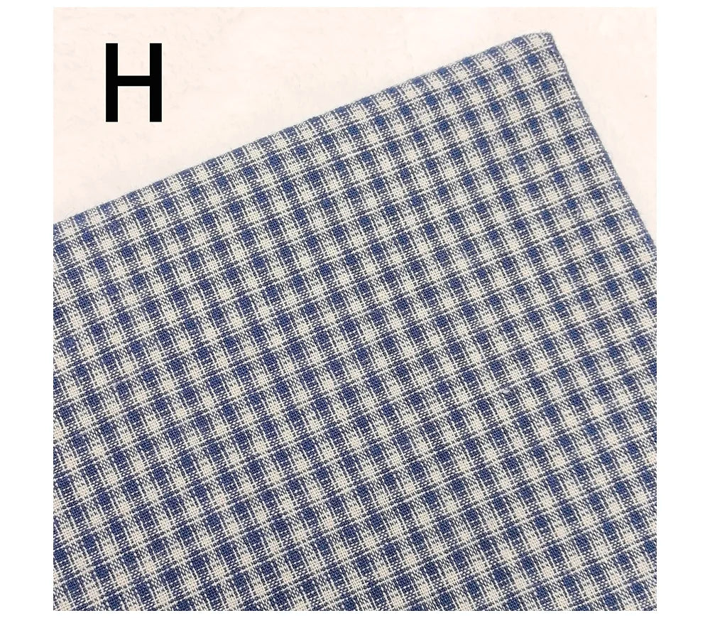 Yarn-Dyed Striped Plaid Cotton Quilting Fabric – 55" Wide, Multiple Cut Sizes | Patchwork & Tilda Crafts