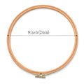 Round Bamboo Embroidery Hoops — Set of 10 (3–12 inch)