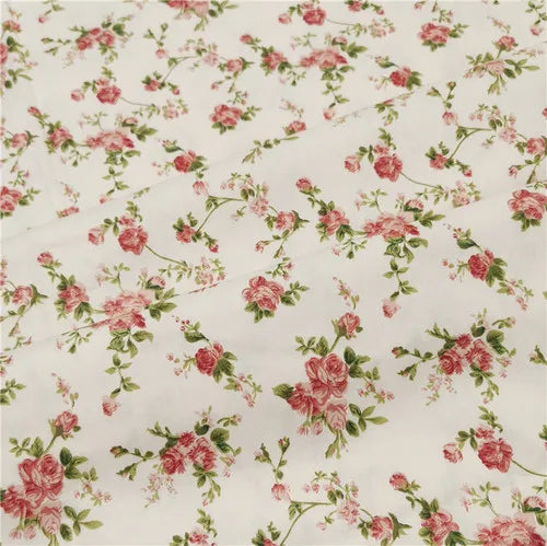 Small Floral Print 100% Cotton Twill Fabric — 150cm Wide