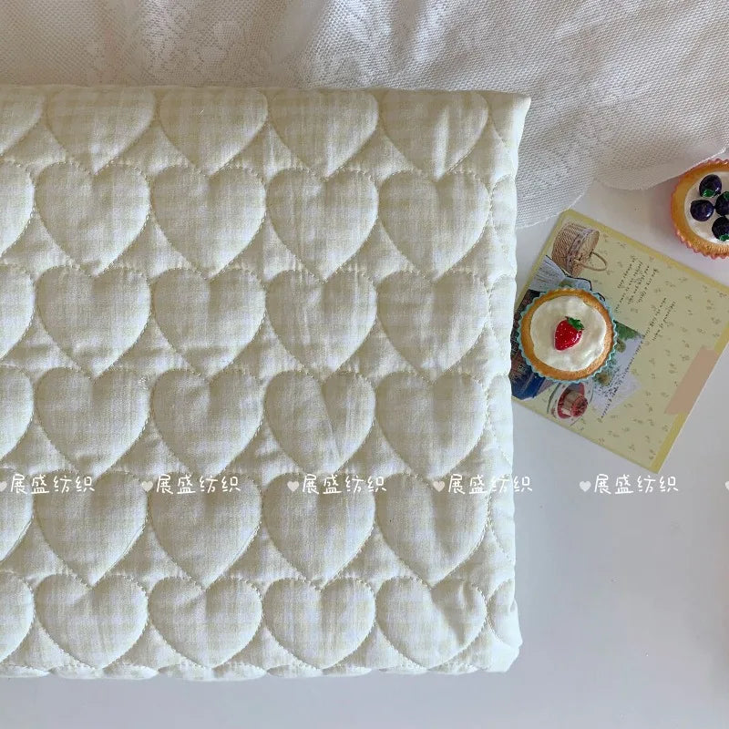Light Plaid Quilted Cotton Fabric – 145x50cm, 40s Poplin, Breathable for Jackets, Bags & Handmade Sewing