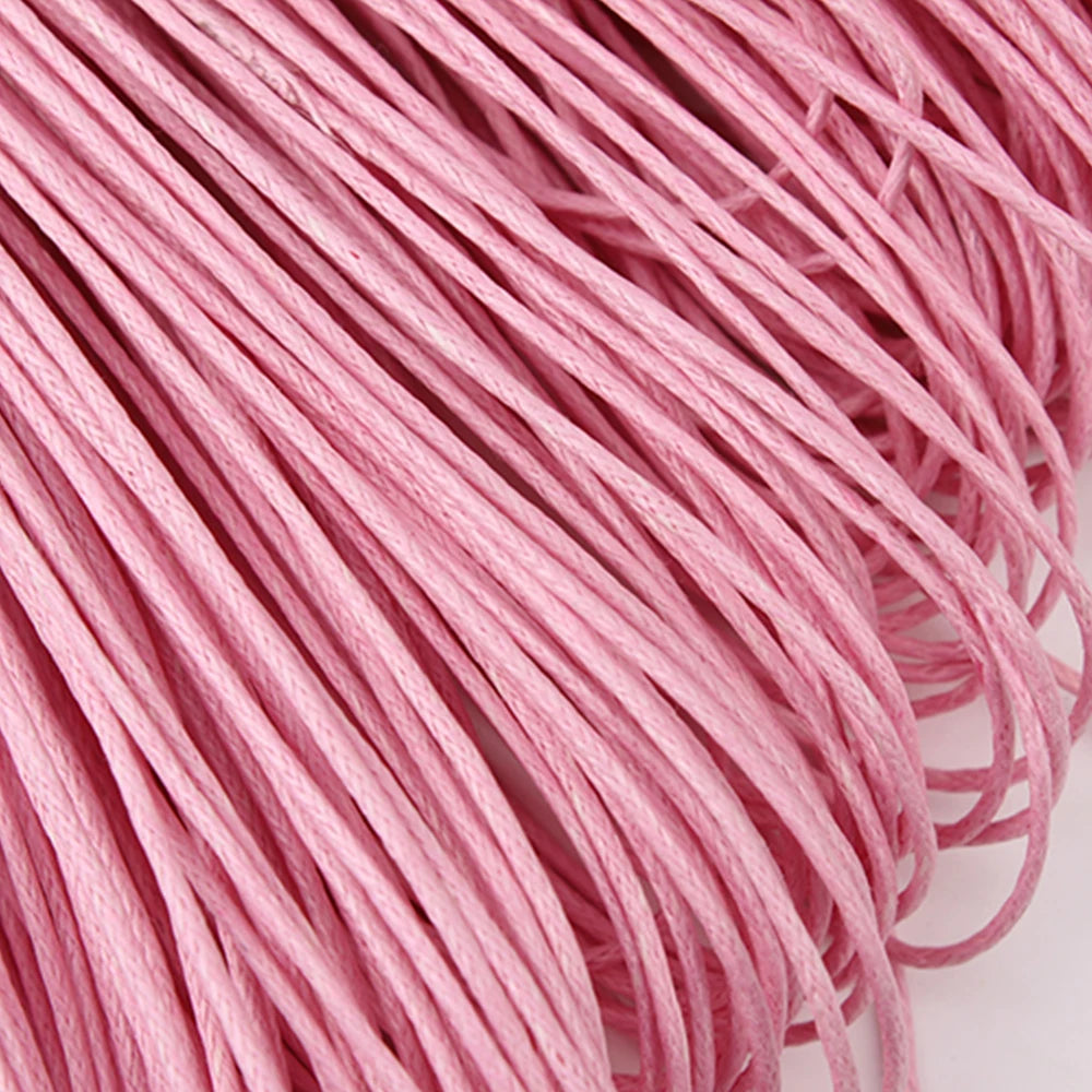 Waxed Cotton Beading Cord – 1mm, 70m Spool | 15 Colors | Bracelets, Necklaces & DIY Jewelry