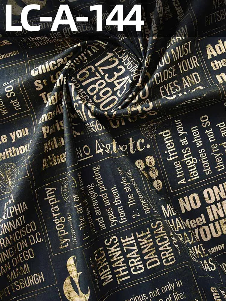 Vintage Newspaper & Map Digital Print 100% Cotton Fabric – 110cm Wide, Sold by the Half Meter
