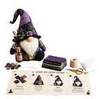 Halloween Gnome DIY Sewing Kit – Witch, Pumpkin & Gnome Doll Patchwork | Pre-Cut Fabric & Supplies Included