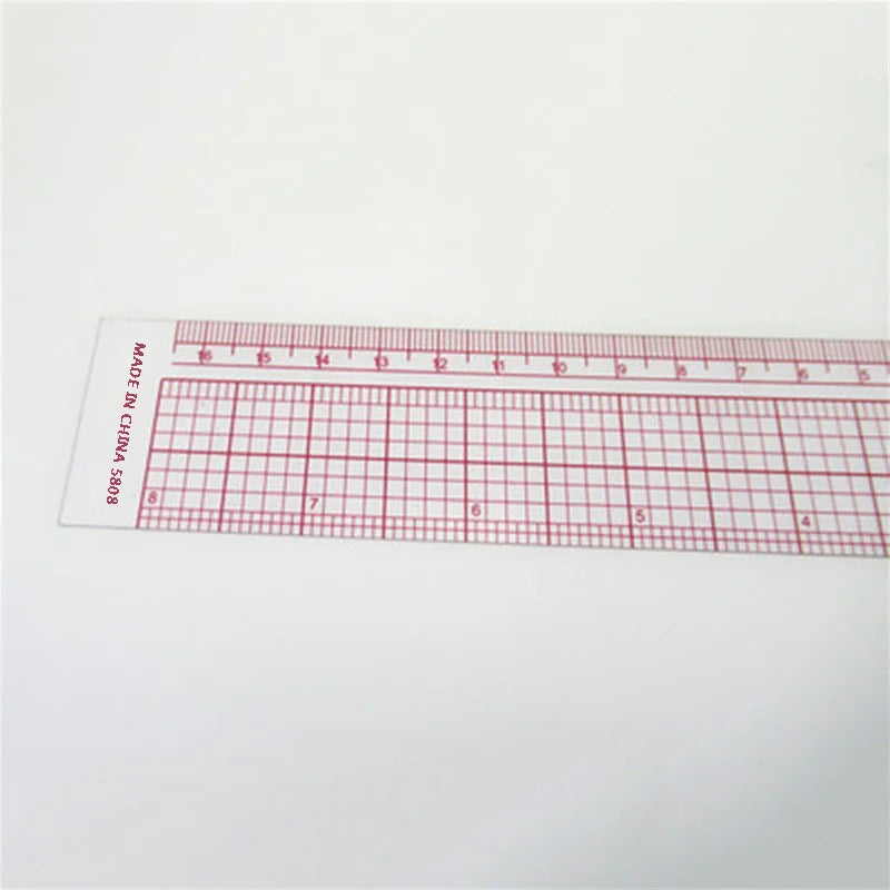 L-Shape Quilting & Sewing Ruler – 90° Plastic Garment Pattern Making Tool with Imperial & Metric Scales (8.5" × 8.5")