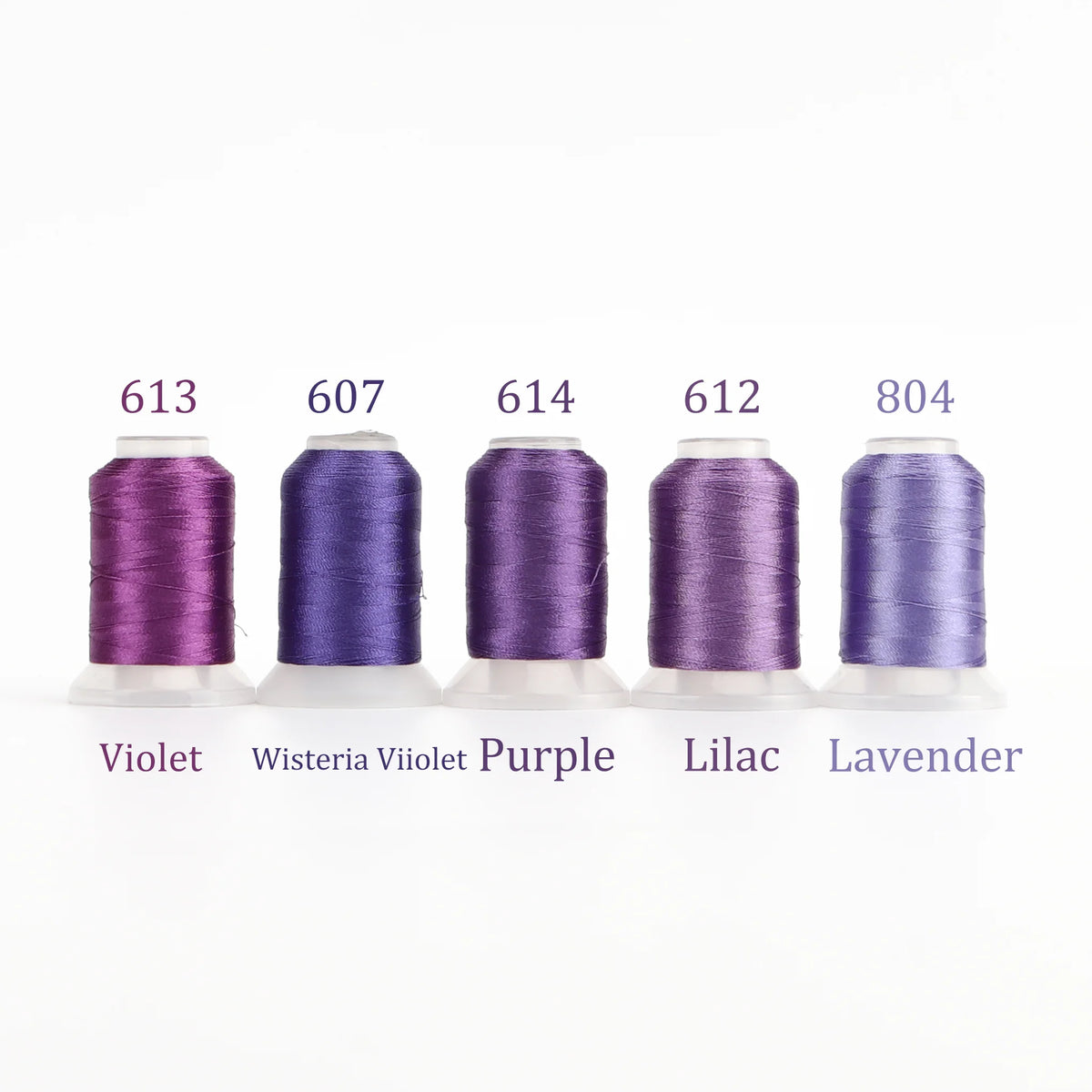 Premium 40WT Polyester Machine Embroidery Thread Set – 4 or 5 Coordinated Spools, 500m (550yd) Each