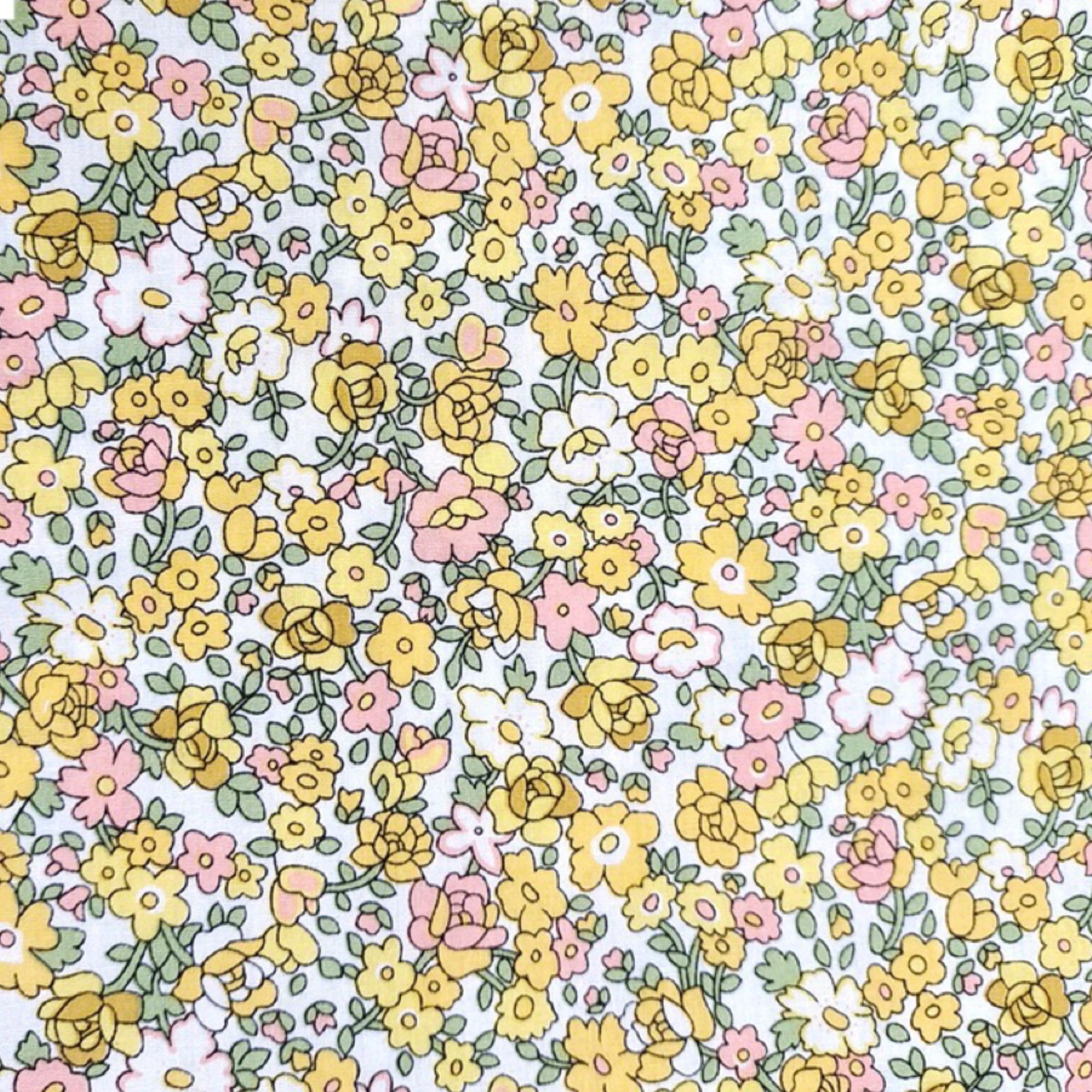 Fabric - 40 Precut Strips (6.35 X 49.78 cm) for Quilting And Sewing, 20 Floral Prints Assortment, 100% Material,