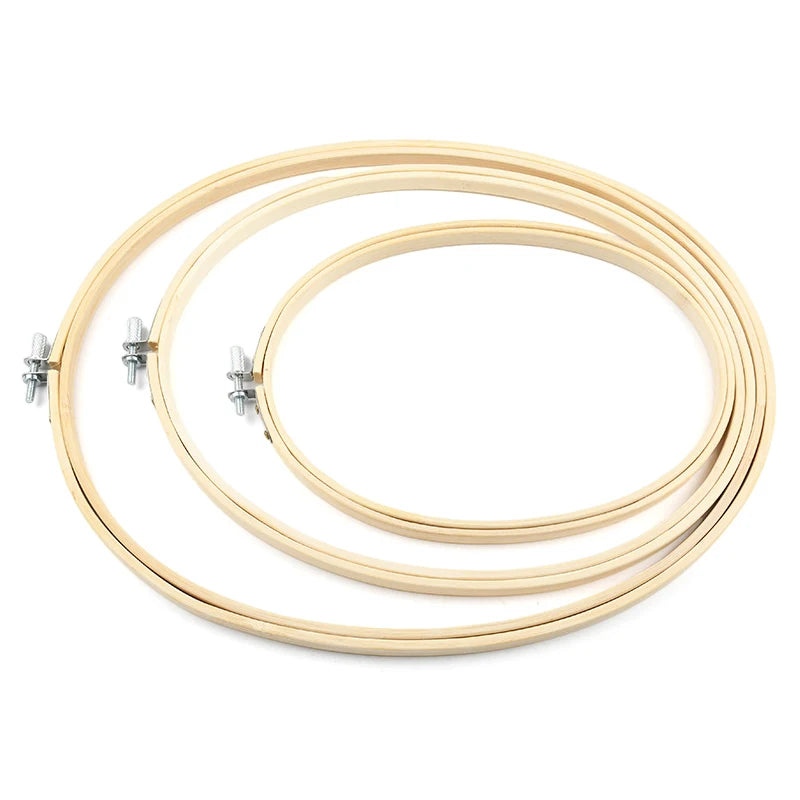 Bamboo Embroidery Hoop Circle
