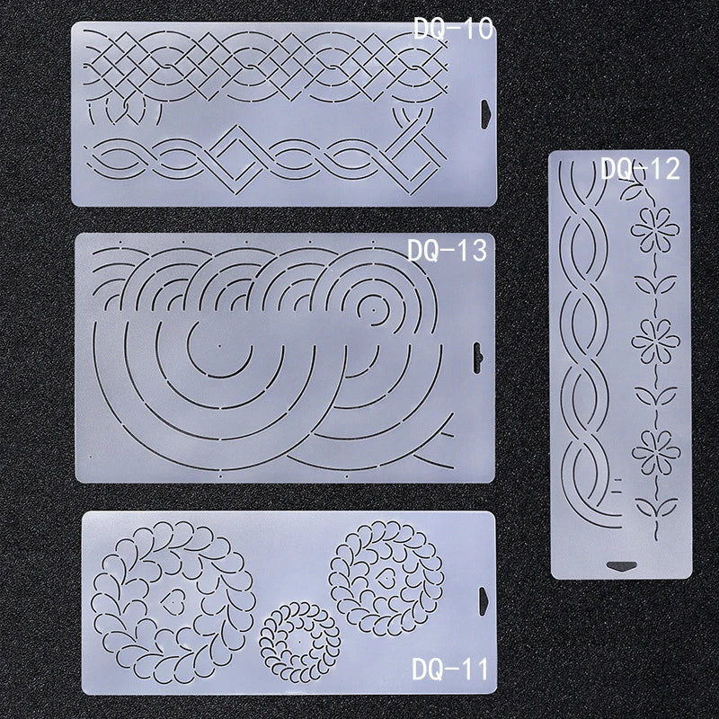 Plastic Patchwork Quilting Template & Stencil – Reusable PP Cutting Guide for Quilting, Embroidery & DIY Sewing